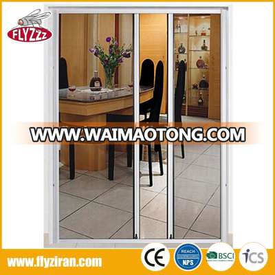 Wholesale custom size fiberglass diy retractable aluminium garage rolling sliding screen door