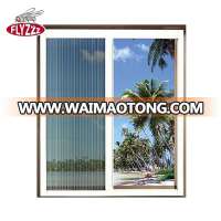 Top quality aluminium profiles pp sunscreen folding plisse insect screen pleated mosquito net window