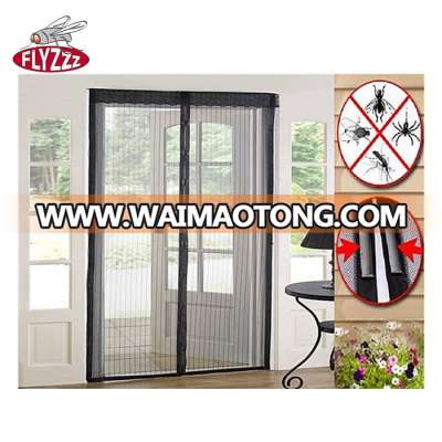 New Preventing polyester diy customized hand free mosquito insect curtain magnetic door screen