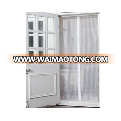 Wholesale fastening easy install white adjustable DIY door magnetic fly screen