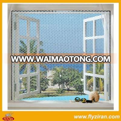 Hot sale white color polyester screen diy adhesive magnetic paste mosquito net for windows