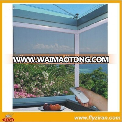 Electric roller insect mosquito screen remote control door and window